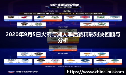 2020年9月5日火箭与湖人季后赛精彩对决回顾与分析